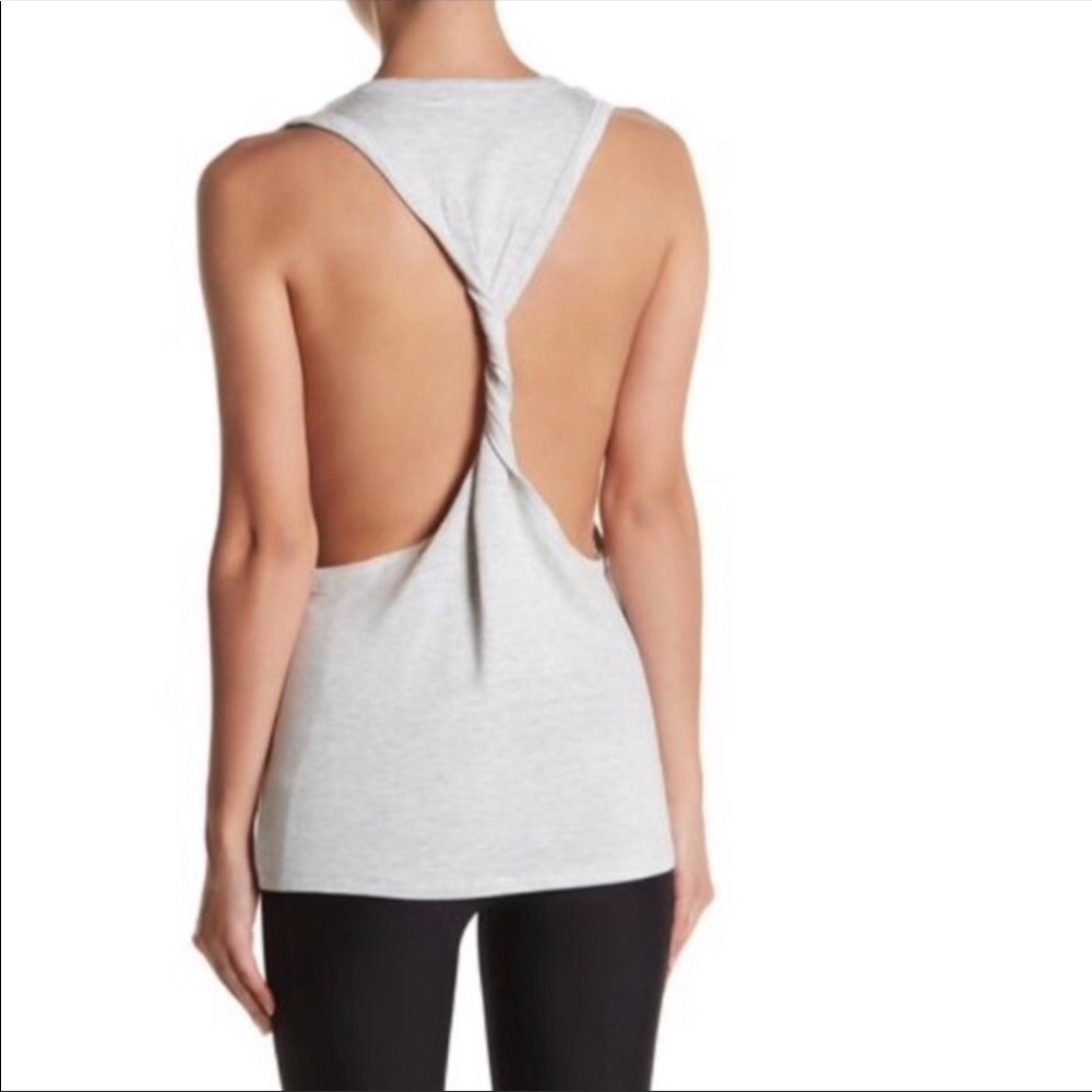 C&C California Black Twist Back Open Back Tank Top NWT
